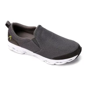 Activ Grey And Black Slip On Comfy Sneakers