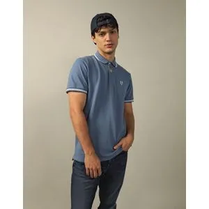 American Eagle AE Tipped Flex Pique Polo Shirt