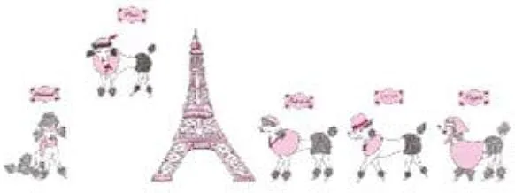 Paris French Eiffel Tower Wall Stickers