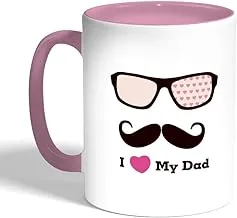 I love my Dad Printed Coffee Mug, Black