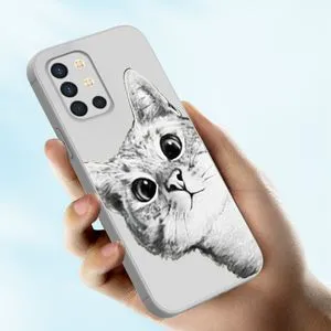 For OnePlus 8T Phone Case Silicone Cute Cat Phone Back Cover