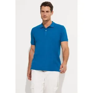 June Men's Basic Cotton Polo Neck Regular Fit T-Shirt