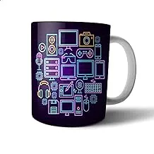 Ceramic Electrical Appliances Printed Mug - Multi Color