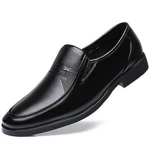 Fashion Leather Men Formal Shoes British Sytle Loafers Slip-On