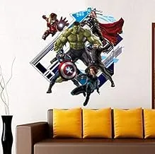 Super Hero Avengers Hulk Peel and Stick Wall Sticker Kids Room Stickers Cartoon Decals Home Decor Wallpaper Poster-XX