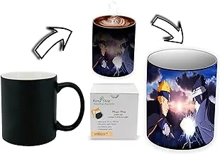 Risty Shop Naruto (Style-129) Gourmet Coffee Magic Mug Superhero Jujutsu Manga Anime Lovers Capacity 350 ml, Dishwasher, Microwave Safe, Must Buy, Birthday Gift.