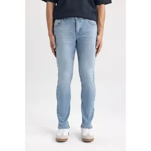 Defacto Man Slim Fit Denim Trousers.