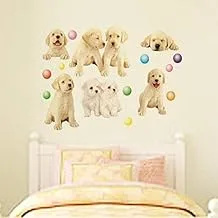 Cartoon dog fashion wall stickers