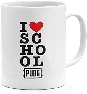 كوب قهوة من السيراميك من Loud Universe I Love School Pubg