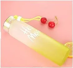 Acrylic Water Bottle (500ml, Yellow)