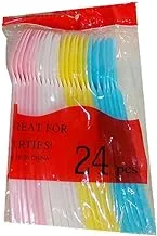 Yiwu Plastic Birthday Spoon 24-Piece Set