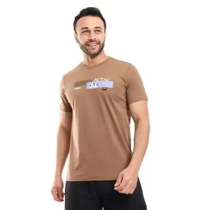 Activ Light Sienna Brown Comfy Multi-Patterned T-Shirt