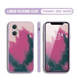 OPPO A96 5G Case Watercolor Silicone Phone Cover