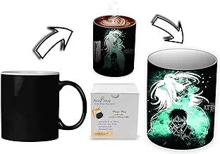 Risty Shop Attack on Titans (Style-102) Gourmet Coffee Magic Mug Superhero Jujutsu Manga Anime Lovers Capacity 350 ml, Dishwasher, Microwave Safe, Must Buy, Birthday Gift.