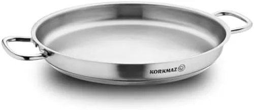 Korkmaz Proline Stainless Steel Frying Pan, 20 cm Size, Silver