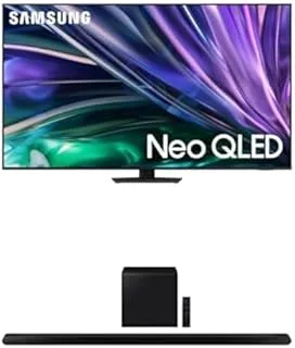 Samsung 85 Inch TV Neo Quantum Processor 4K QLED - Titan Black - QA85QN85DBUXEG [2024 Model] & Samsung Wireless Soundbar with Dolby Atmos/DTS Virtual - HW-S800B/ZN [Exclusive Bundle]