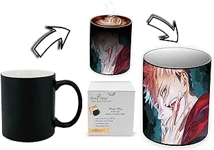 Risty Shop Jujutsu Kaisen (Style-130) Gourmet Coffee Magic Mug Superhero Jujutsu Manga Anime Lovers Capacity 350 ml, Dishwasher, Microwave Safe, Must Buy, Birthday Gift.