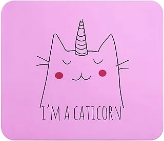 لوحة ماوس مرنة سميكة مستطيلة الشكل من Loud Universe Caticorn Unicorn Cute Cat Meme