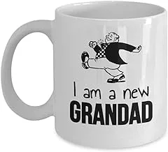 Grandad Mugs Gifts Pregnancy Announcement Baby Reveal Coffee Tea Cup Grandpa pa Grand Father Promoted Congratulations You're Going to be a him Old Human Grandparent