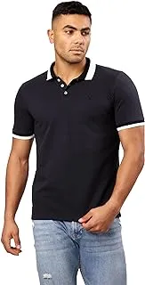 Ravin Short Sleeves Elegant Dark Grey Polo Shirt