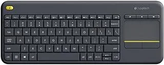 Logitech K400 Plus Wireless Livingroom Keyboard, QWERTZ German Layout - Black