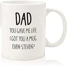 كوب قهوة مضحك من Dad I Got You A Mug - هدايا للأب والرجال - أفضل هدايا للأب من الابنة والابن والأطفال والطفل المفضل - فكرة رائعة لهدية عيد ميلاد للرجال - كوب ممتع للأب، كوب مبتكر