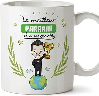 Mugffins Godfather Mug/Mug - Best Godfather of the World - Original Mug/Birthday Gift/Easter Day/Future Godfather/Ceramic 350 ML