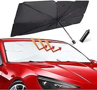 Car Umbrella Sun Shade Cover for Windshield Sun Shade UV Reflecting Foldable Front Car Sunshade Umbrella, Easy to Use/Store, Fit Most Vehicle (125 * 65cm)