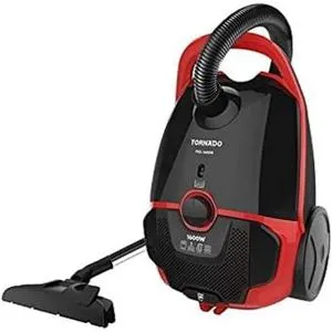 Tornado Vacuum Cleaner 1600 Watt HEPA Filter Black x Red TVC-1600MR