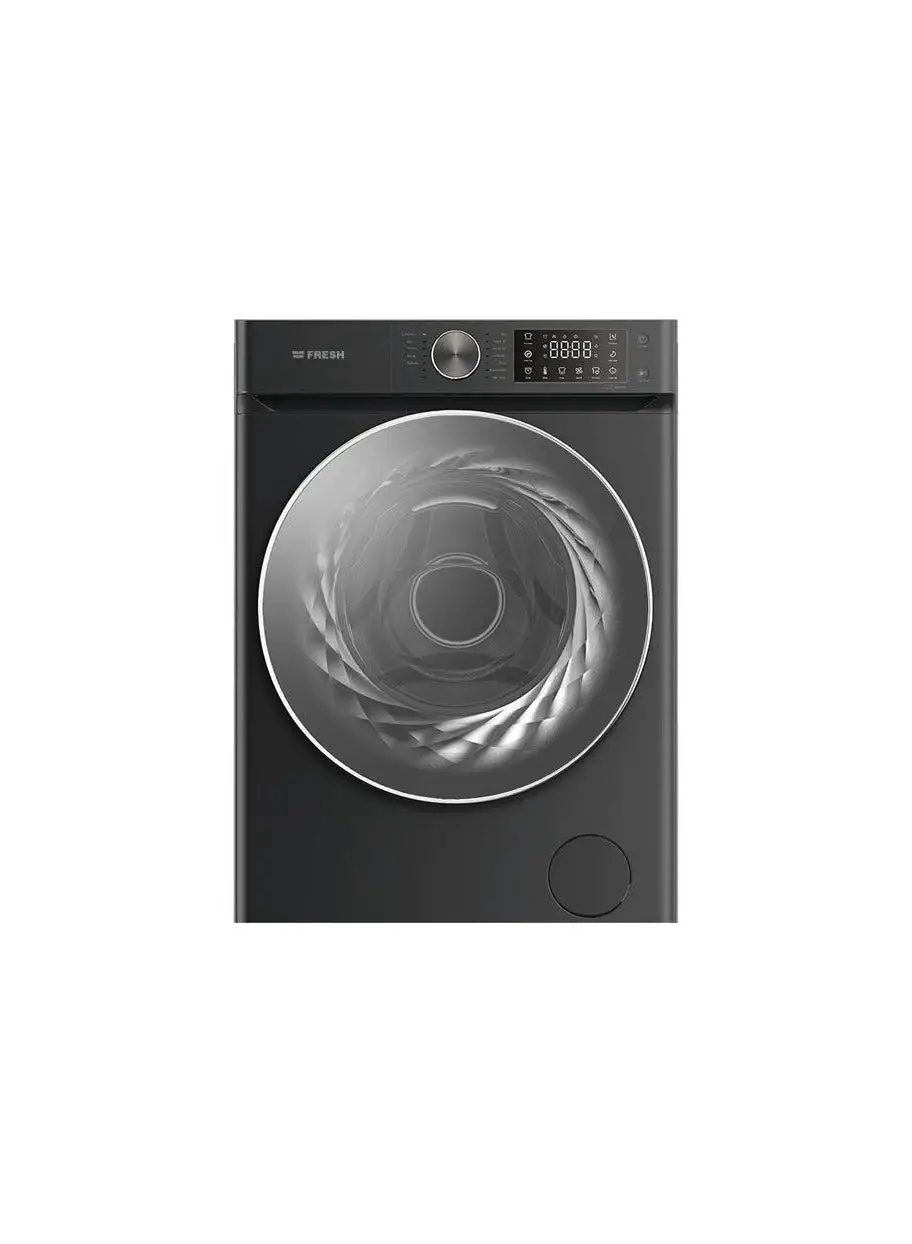 Fresh Automatic Washing Machine 9KG DD 7 Motion Inverter 1400RPM - Black - 500016434