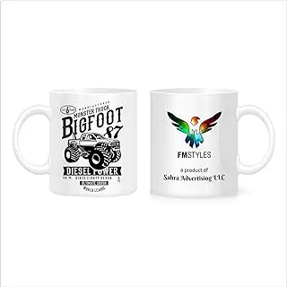 FMstyles Big Foot White Mug (FMS377)