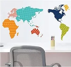 Diy Home Decoration Room Decals-world Map Home Decoration Wall Stickers