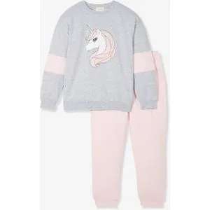 June Girl's Unicorn Printed Tracksuit Set