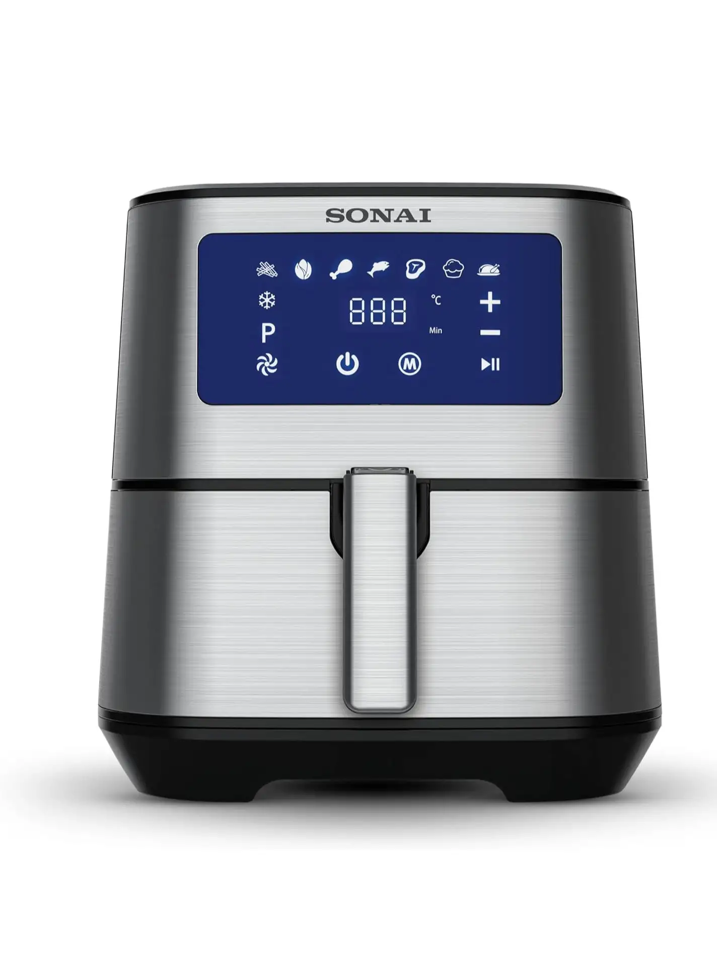 Sonai Sonai Fry master digital Air Fryer 5.5L 1700 Watt, silver SH-511D