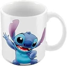 Misaavi Valentine Day Lolo and Stitch كوب قهوة من السيراميك سعة 11 أونصة هدية لصديقتك وصديقك وزوجته وخطيبتك هدية عيد ميلاد.