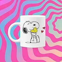 CupArt Mug | Christmas Mug | Snoopy | Character | 325 ml (11 Ounce) | For Coffee or Tea | Coffee Tea Mug | No Fade, Perfect for the Office or Gift | Give this Christmas a Great Detail