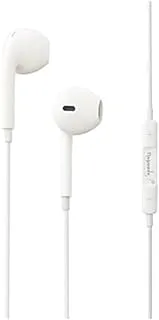 Tingwode D511 Metal HD Sound Earphone With Microphone And Comfortable Wearing Design Practical For Mobile Phones 1.2 Meter - White