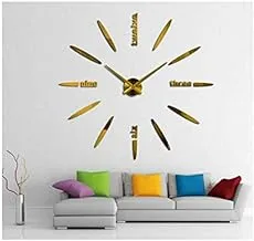 Oversized mirror DIY clock EVA creative mirror wall clock Living room bedroom mirror stickers wall sticker wall clock