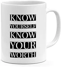 Loud Universe Know Yourself Know Your Worth Youth Quote Mug