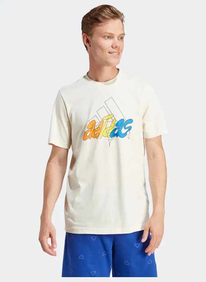 Adidas Illustrated Badge Graphic T-Shirt