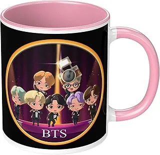 NH10 Designs BTS Printed Mug for Girls Boys Birthday Gift for Friends BTS Music Band V Suga J-Hope Jungkook Jin Jimin Rm, BTS Mug (Coffee Mug-350ml) -BN3TM 09