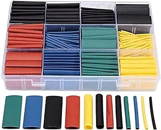 530pcs/set Heat Shrink Tubing Insulation Shrinkable Tube Assortment Electronic Polyolefin Ratio 2:1 Wrap Wire Cable Sleeve Kit