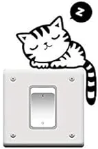 2pcs DIY Funny Cute Cat Switch Stickers Wall Stickers Home Decoration Bedroom Parlor Decoration-xsq