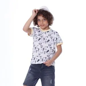 Bebo Boy's T-shirt Half Sleeve_Yellow