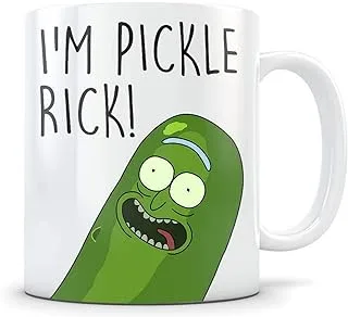 Coffee Tumbler Rick and Morty Coffee Mug Cup with Stirring Spoon I Turned Myself Into a Pickle Morty I'm Pickle Mugs Kid Cups 11oz Funny Mugs Tea Cups Customized Gift by Ugtell