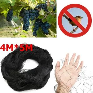 4m X 5m Anti Bird Net Netting Mesh 4m X 5m Pond Crops Garden Fruit Veg Protection-1355 Black