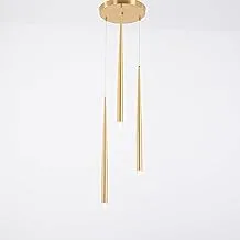 Alameer for Lighting Modern LED Pendant Necklace Hanging Light, Gold