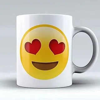 love emoji ceramic Printed coffee Mug