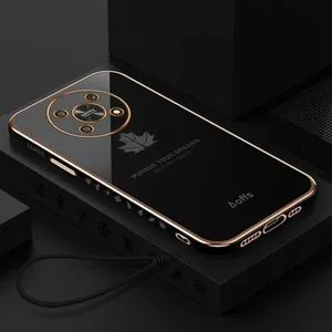 ل Honor X30 / X9 5G حافظة مابل ليف نمط تصفيح غطاء سيليكون ل HonorX30 HonorX9 5G حافظة تصفيح غطاء خلفي ناعم مع الحبل بولي TPU حافظة هاتف ناعمة فاخرة تصفيح مابل ليف غطاء شل