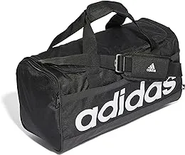 Adidas LINEAR DUFFEL S BLACK/WHITE NOT SPORTS SPECIFIC DUFFEL HT4742 for Unisex black size NS